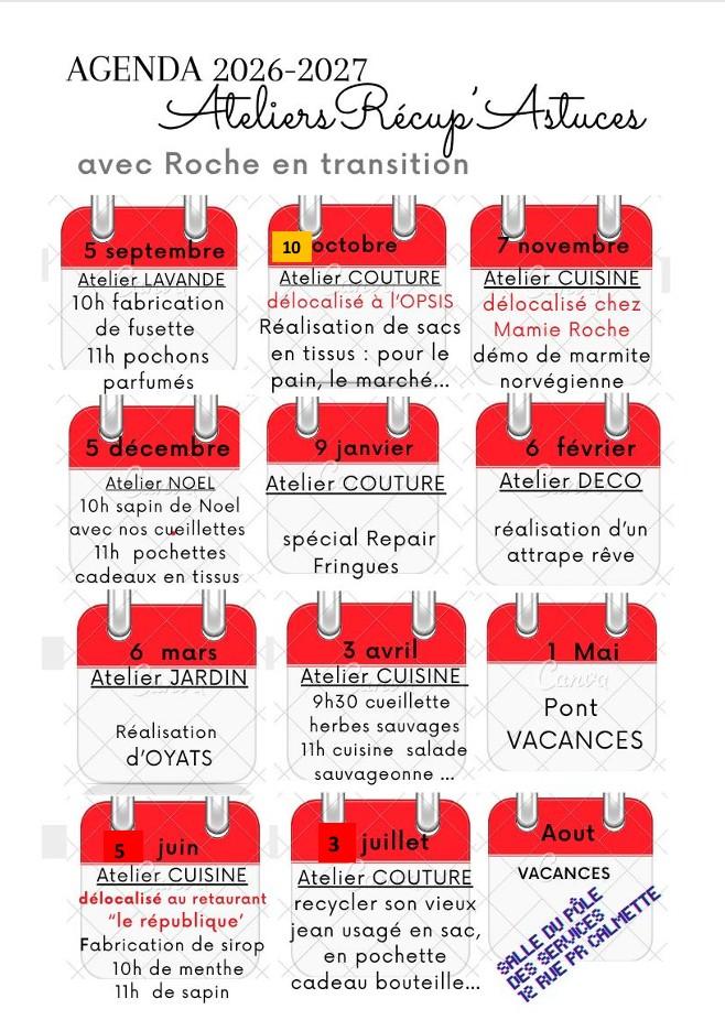 Calendrier 2026 27