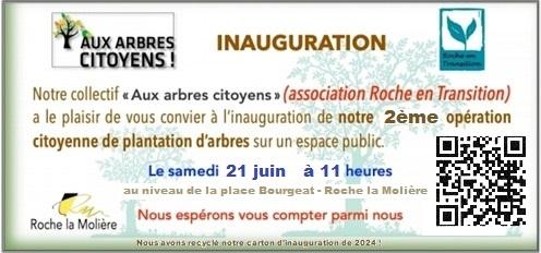 Inauguration aux arbres citoyens 21 06 25